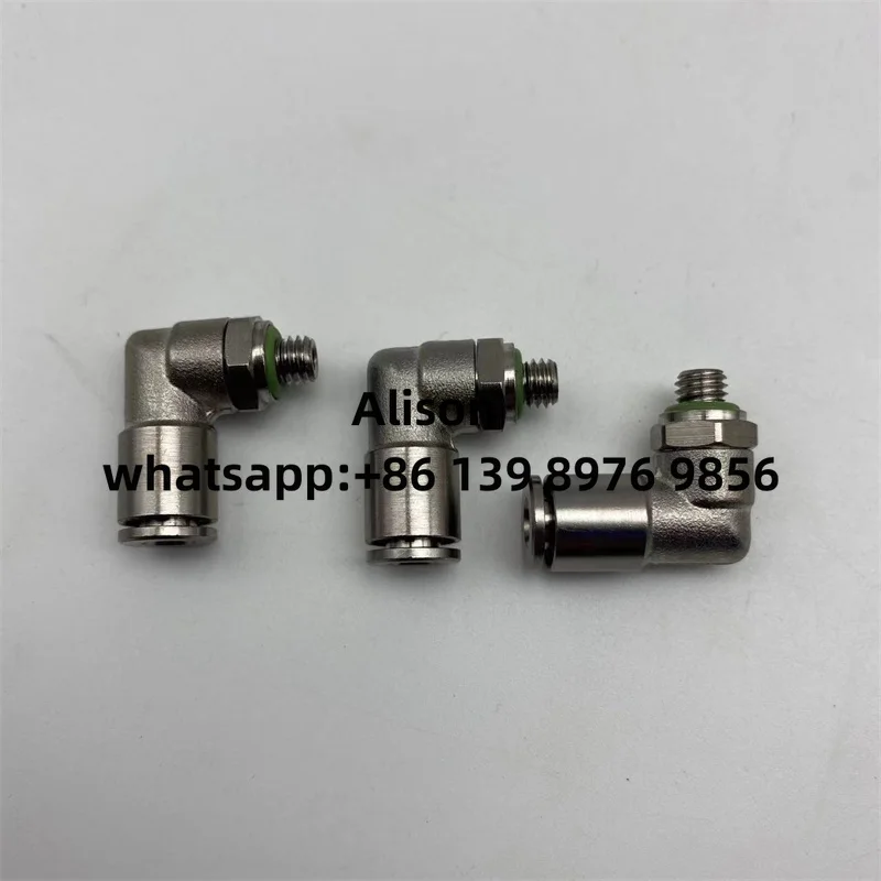 10pcs L-type metal M5 elbow fitting NPQH-L-M5-Q4-P10 578276 NPQH-L-M5-Q6-P10 578277