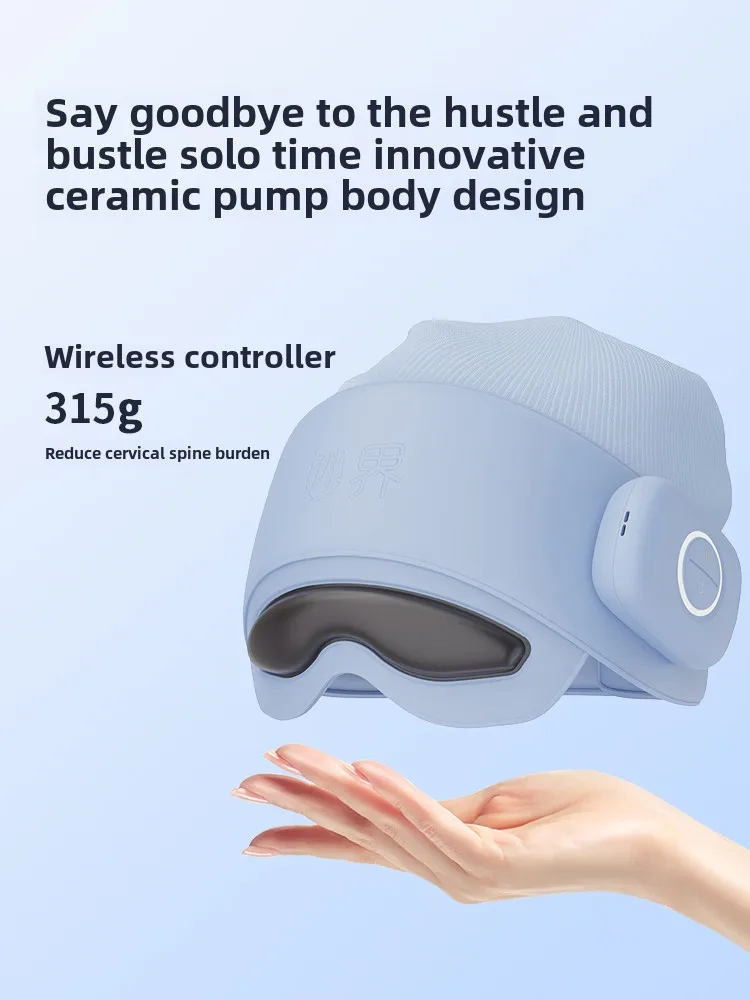 Head Massager Sleeping Instrument Scalp Cervical Eye Hot Compress Massager Sleeping Cap Birthday Gift