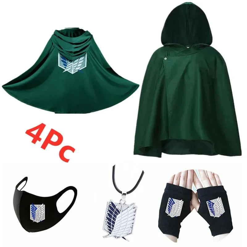 NewBig Fun Shingeki No Kyojin Attack on Titan Scouting Legion Freedom Cape Robe Costume Game Cosplay Cloak Props5;c,6's.2;b'8,