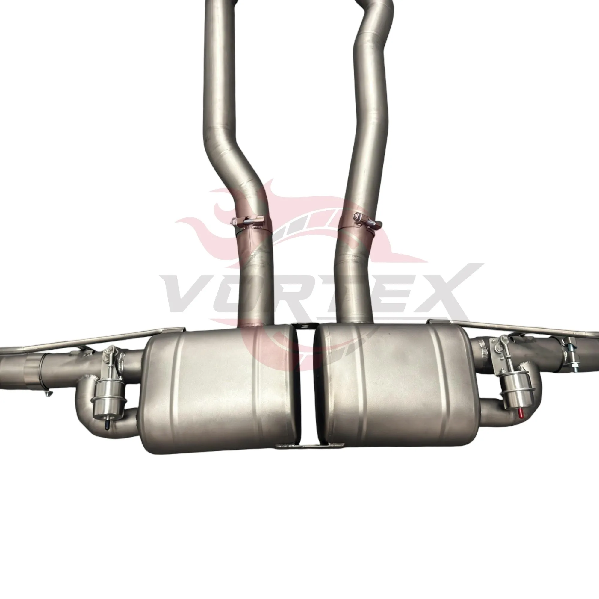 For Custom Stainless Steel Vortex Titanium Blue Burnt Mirror Polished Exhaust System 957 Cayenne 3.0T view 6
