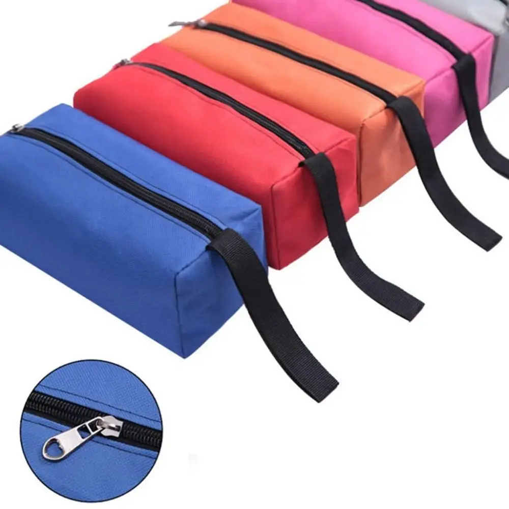 pcs Instrument Organizer Electrician Gift Thicken Oxford Cloth Tool Bag Canvas Zipper Pouch Tool Storage Holder Hand Tool Pouch