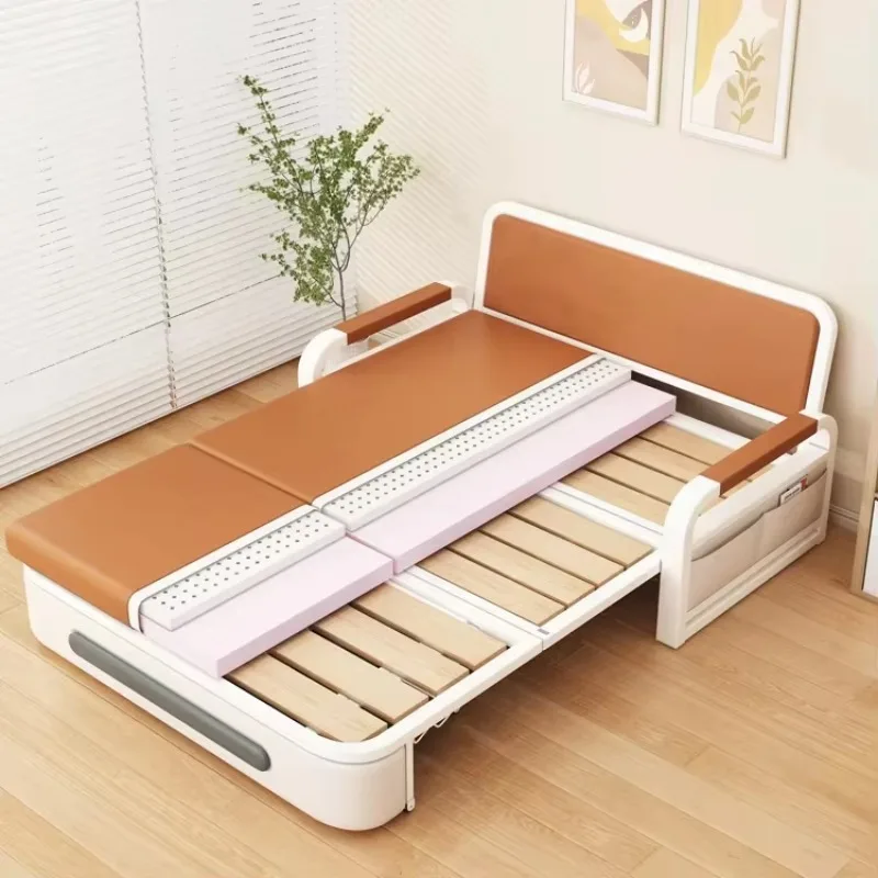 Divano letto singolo pieghevole soggiorno letto singolo balcone divano letto multifunzionale in pelle