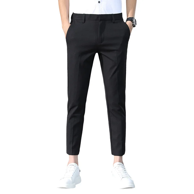 メンズ用ナインポイントパンツ スリムストレートレッグ カジュアルパンツ メンズ用 四季対応 大人紳士 快適 ルーズ シニア ハイエンド