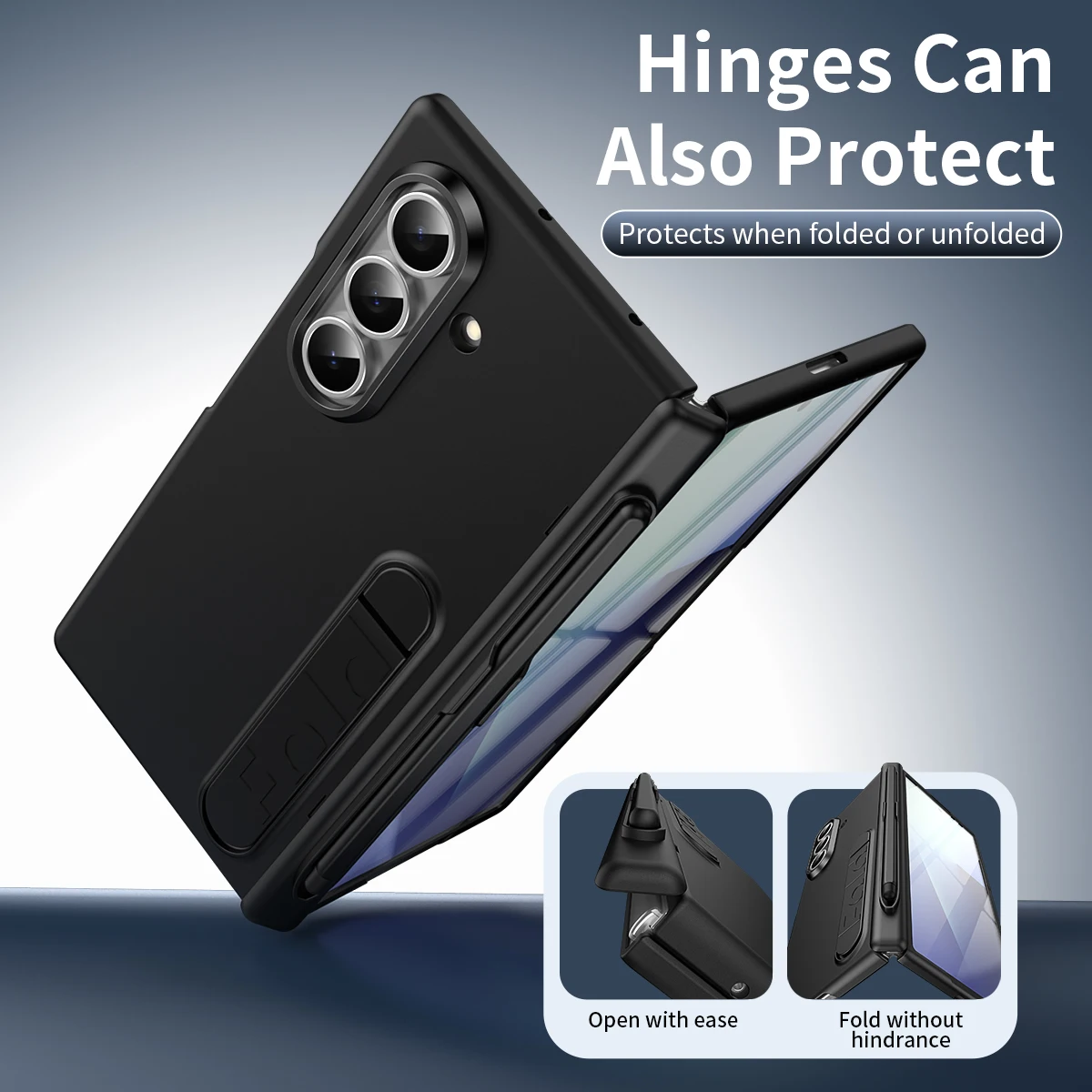 

360 Degrees Protection Shockproof Case For Samsung Galaxy Z Fold4 5 6 7 Phone Cover Hinge Protector Glass Screen Film With S Pen