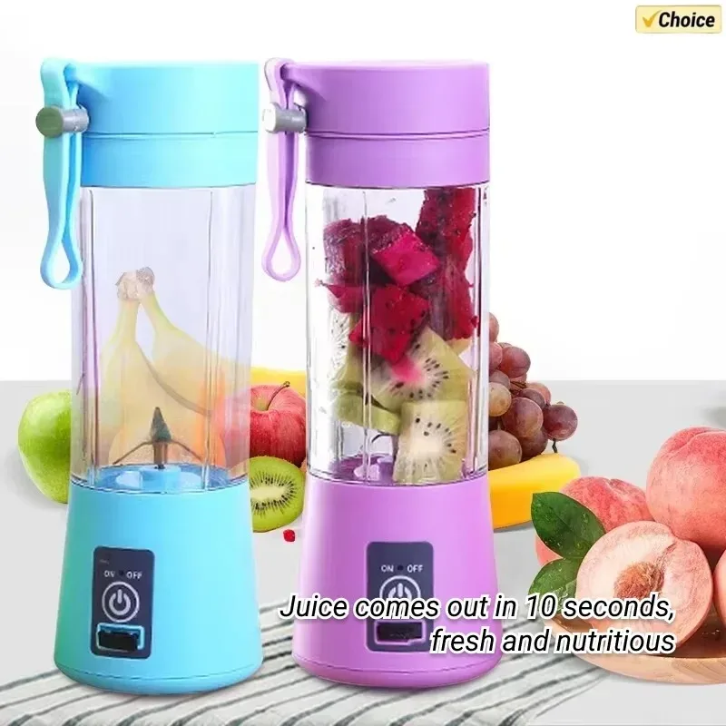 Mini 380ML Hand Fruit Blender Portable USB Rechargeable Juicer Cup for Shakes Smoothies Traveling Fruit Juicing Cup image 5