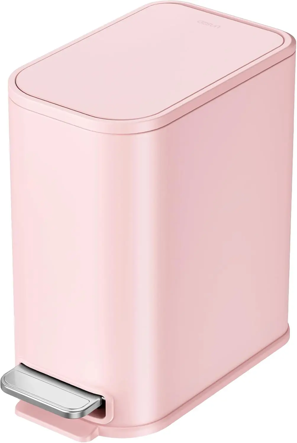 

Bathroom Trash Can w/ Lid Soft Close, Step Pedal, 5 L / 1.3 Gal SS Garbage Can with Removable Inner Bucket,