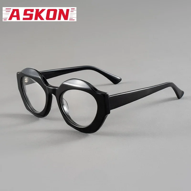 Thick Acetate Fashion Hip-hop Optical Glasses Frame Men Myopia Prescription Eyeglasses Women Hyperopia Reading Computer Eyewear
