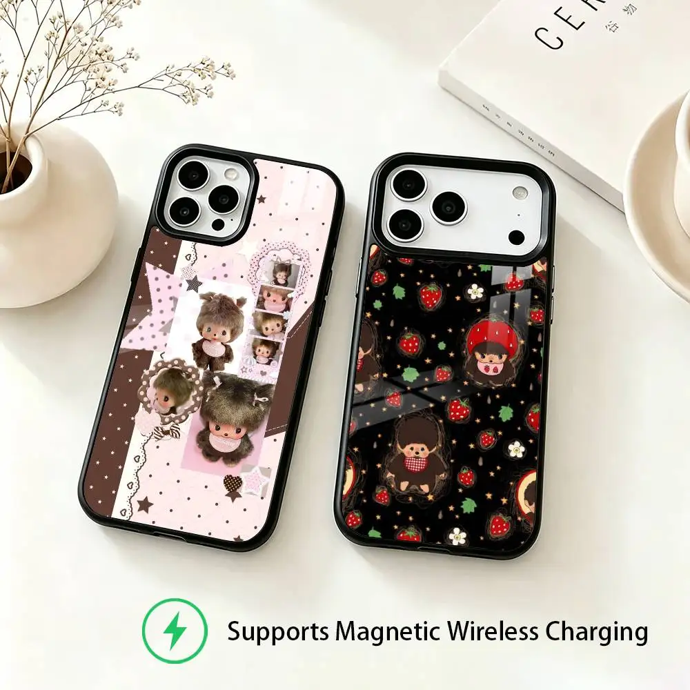 M-MONCHHICHI Phone Case For iPhone18,17,16,15,14,13,12,11 Plus,Pro Allows magnetic wireless charging