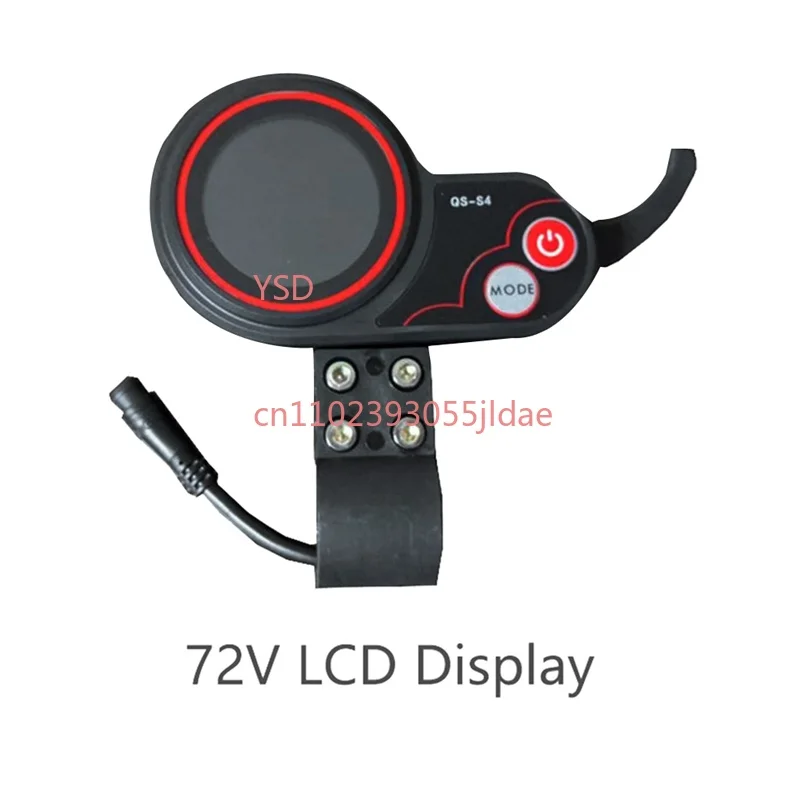 QS-S4 72V Thumb Throttle LCD Display Meter 6PIN for Zero 11X Electric Scooter