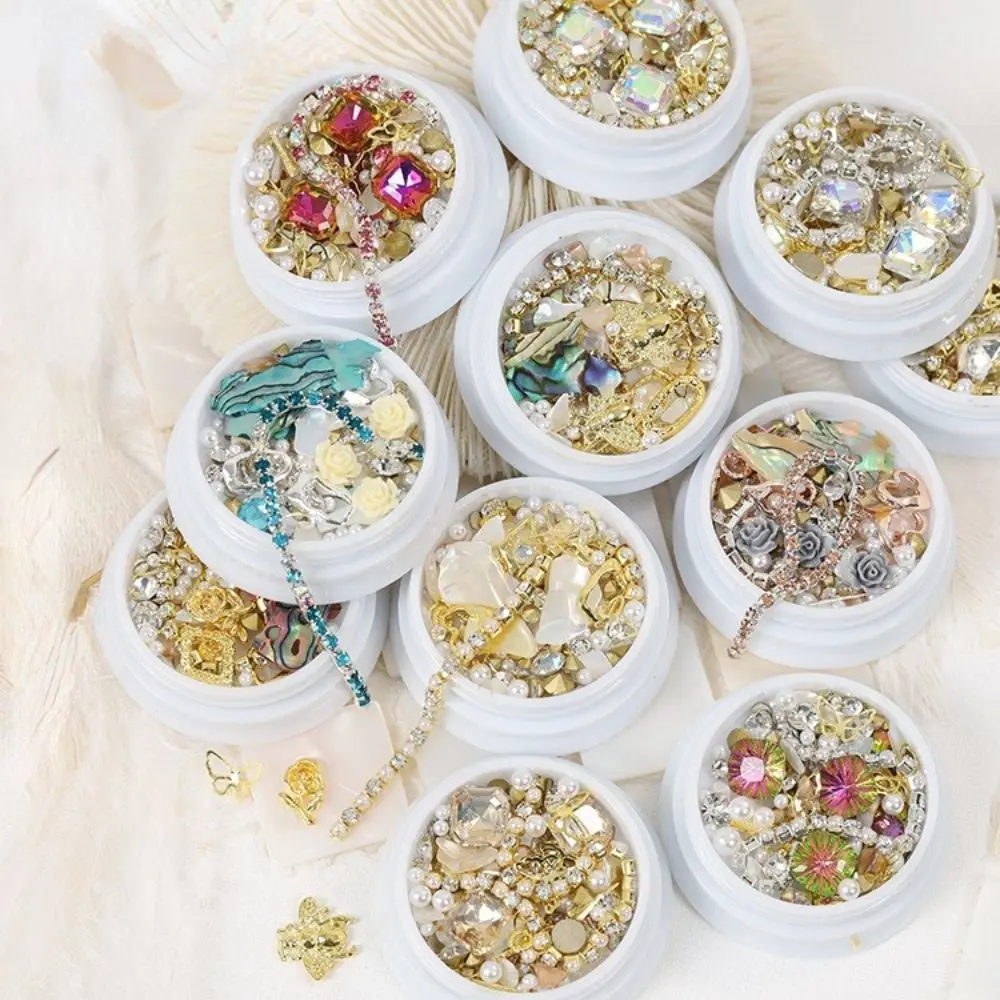 อุปกรณ์ทำเล็บ DIY สำหรับร้านทำเล็บ Sea Shell  วัสดุทำเล็บ  ไอเทมตกแต่งเล็บ  ตกแต่งเล็บแบบ 3 มิติ  เกล็ดตกแต่งเล็บ  ชิ้นส่วนตกแต่งเล็บ  คริสตัลตกแต่งเล็บ