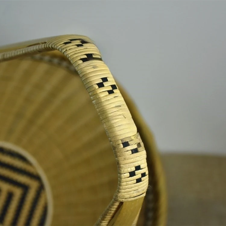 منتجات الخيزران سلال منسوجة من الخيزران شراء سلال خضروات سلال التسوق سلال منسوجة من الخيزران مقبض باس #4