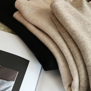 Women's tall collar mesh pullover, chic background sweats, fine jumps, hot soft blouse, fall fashion, winter 6 Main Sueter Tricot Female Sales - №5