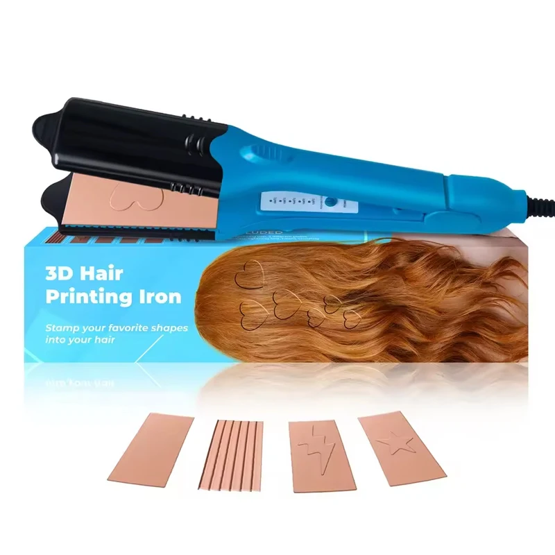 Popular Titanium Plate Hair Straightener Crimping Flat Iron Comes with 5 Different Plates