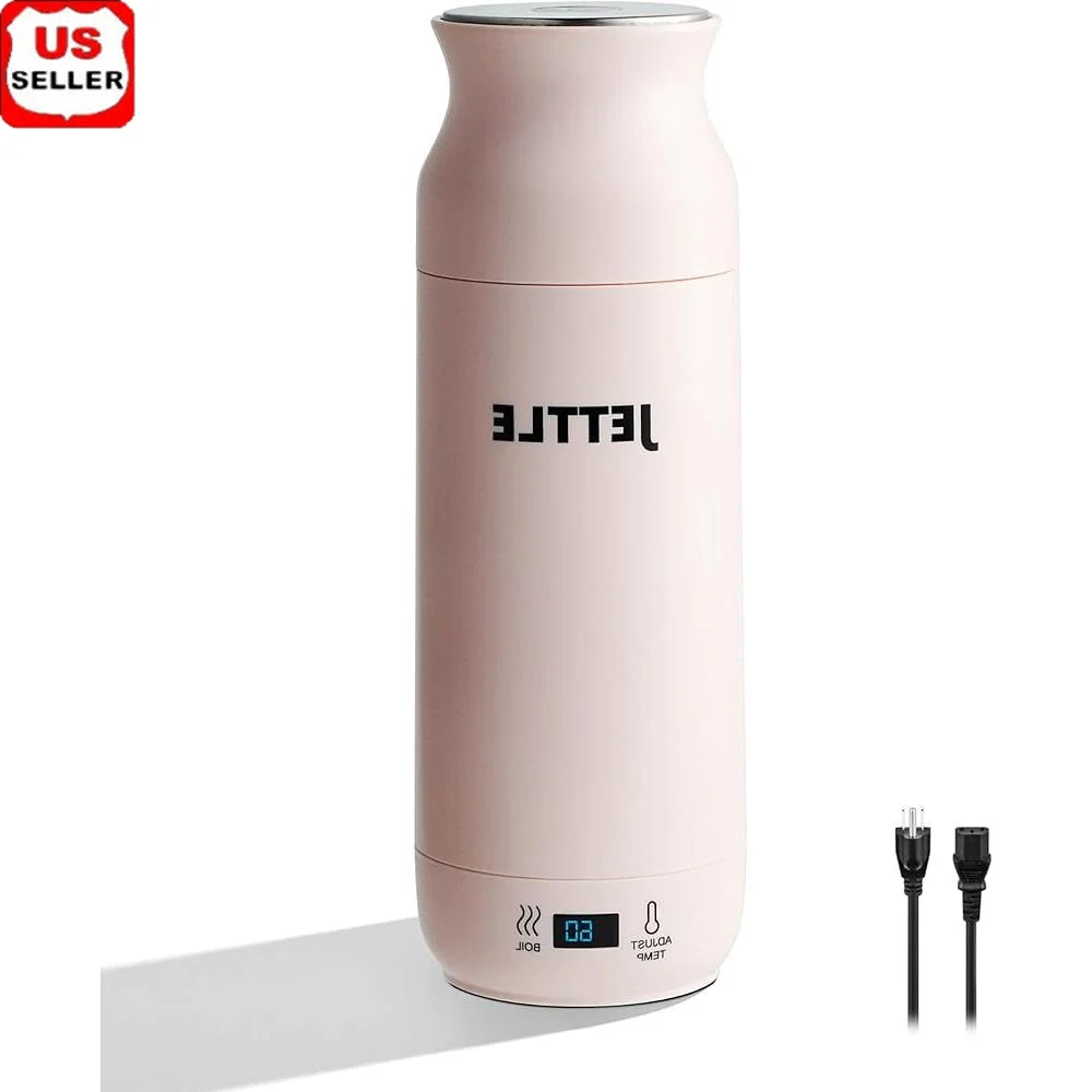 

Compact Travel Electric Kettle Instant Hot Water Heater Adjustable Temperature Auto Shut Off Dry Boil Protection Stainless Steel