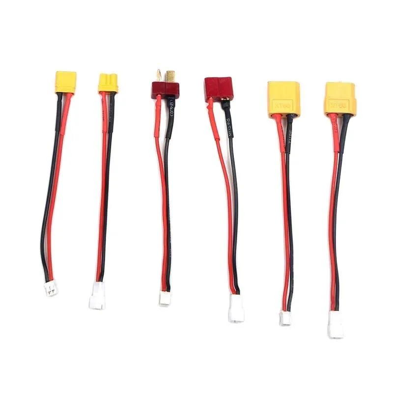 5PCS 10CM Length Battery Charging Cable PH2.0 to XT30 XT60 T Connector Adapter Wire 22 AWG Male Female Plug Cord RC Model Parts