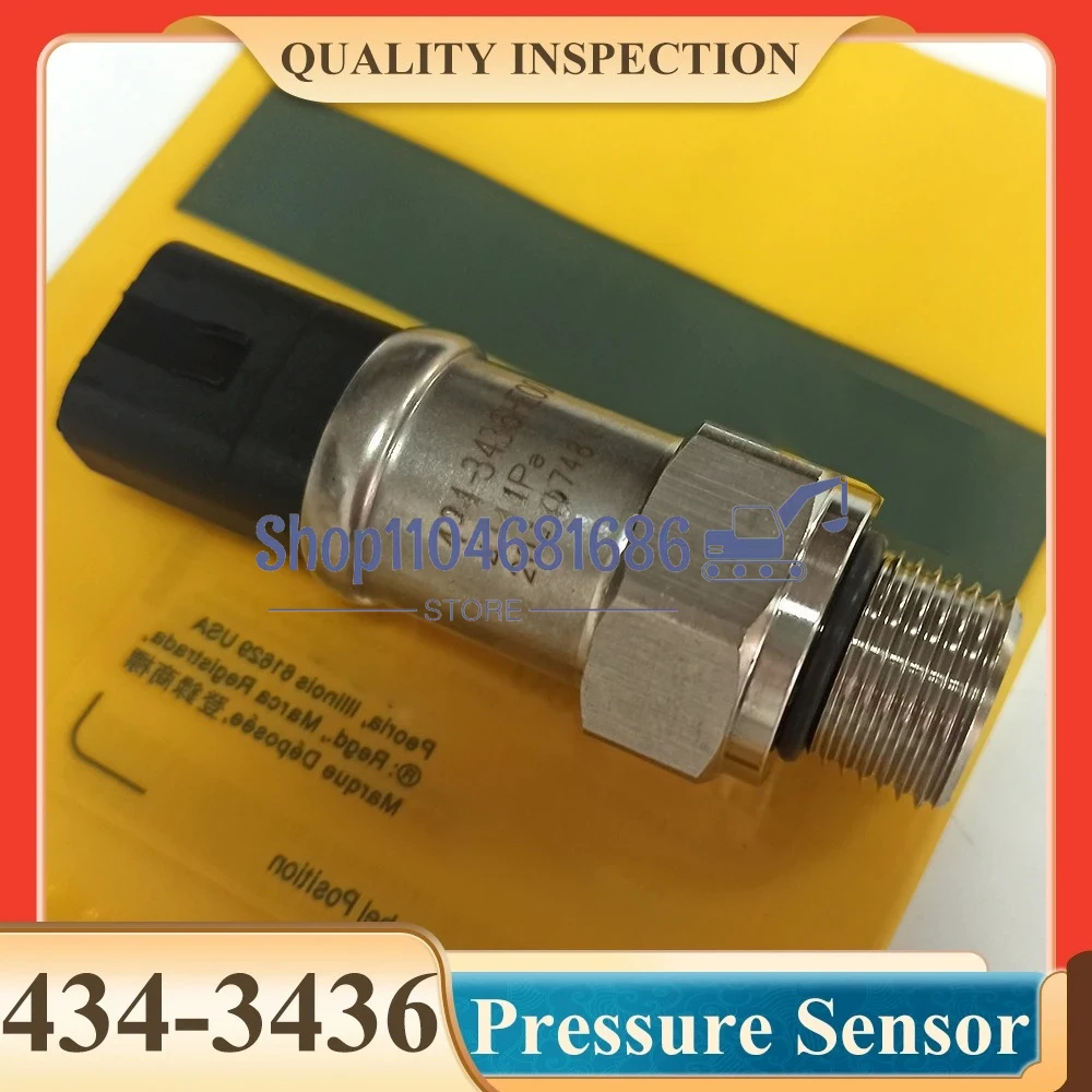 

434-3436 Fuel Pump Pressure Sensor 4343436 for E320D E323D E330D E336D Construction Machinery Spare Parts