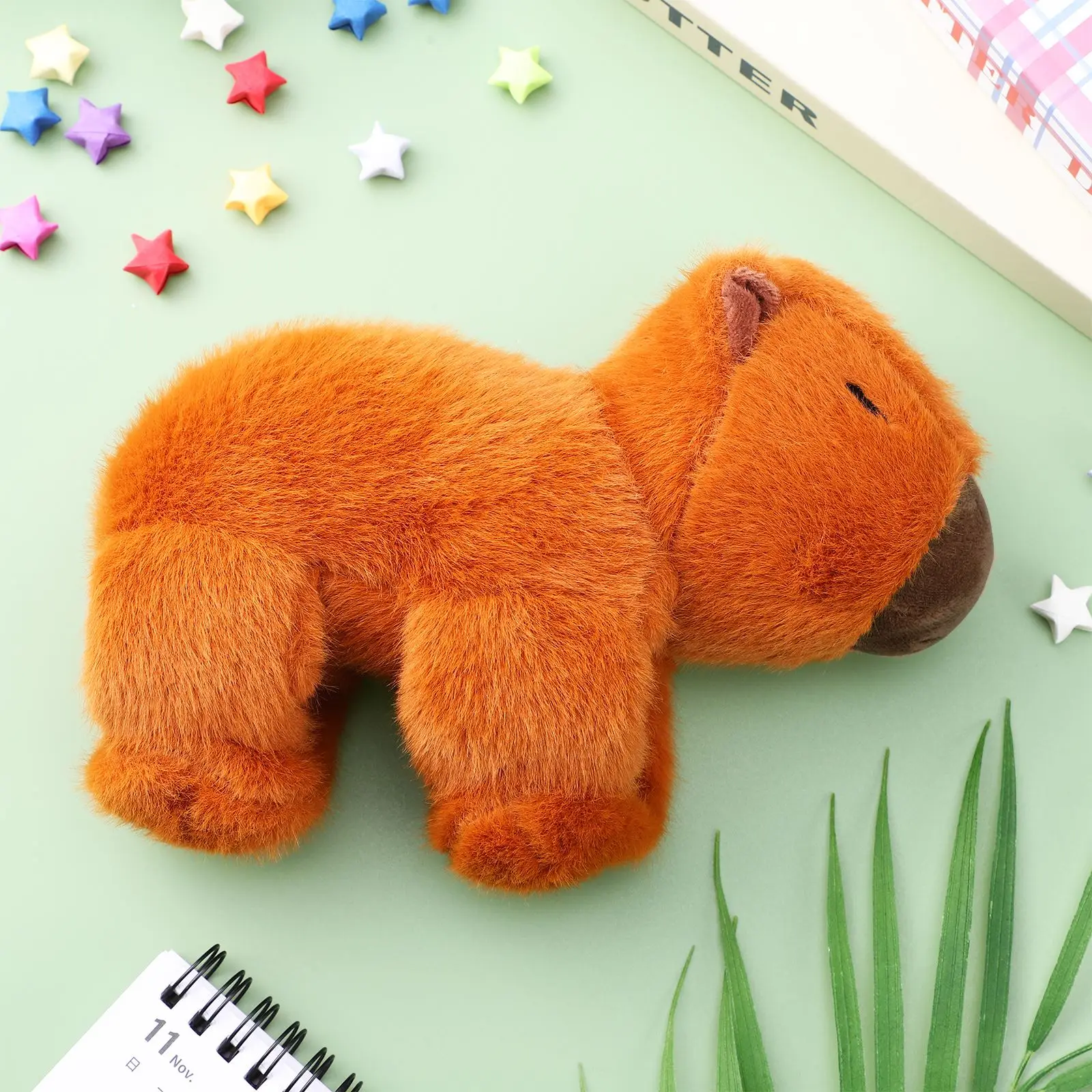 Urocza bransoletka na nadgarstek Capybara Animal Slap Snap Wrap Plush Stuffed Animal Kawaii Capybara Hand Ring Wristband Kid Funny Toys