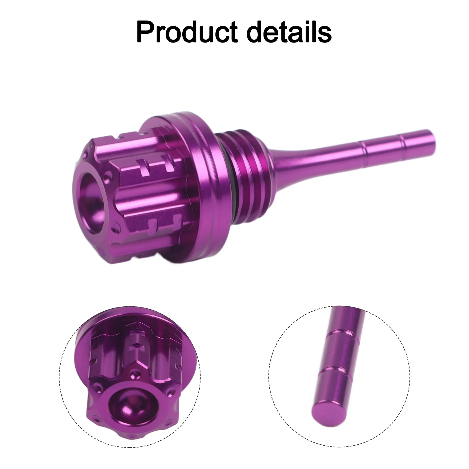 Motorcycle CNC Aluminum Alloy Oil Dipstick Hexagonal for plum Blossom Style for Motorcycle Customization and  Motorcycle