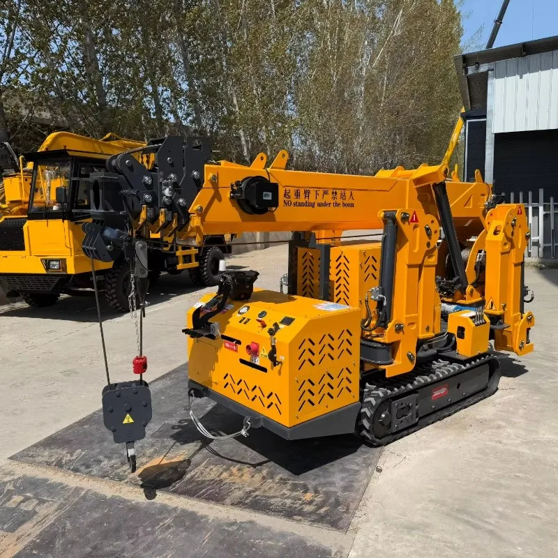 Mini  Boom Crawler Spider Crane  Factory Price CE Rotating Basket Good Engine Factory Price Electric Power