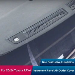 QHCP Car Dashboard Air Outlet Protective Cover ABS Dashboard Air Vent Outlet Covers For Toyota RAV4 2020-2024 Interior Accessory