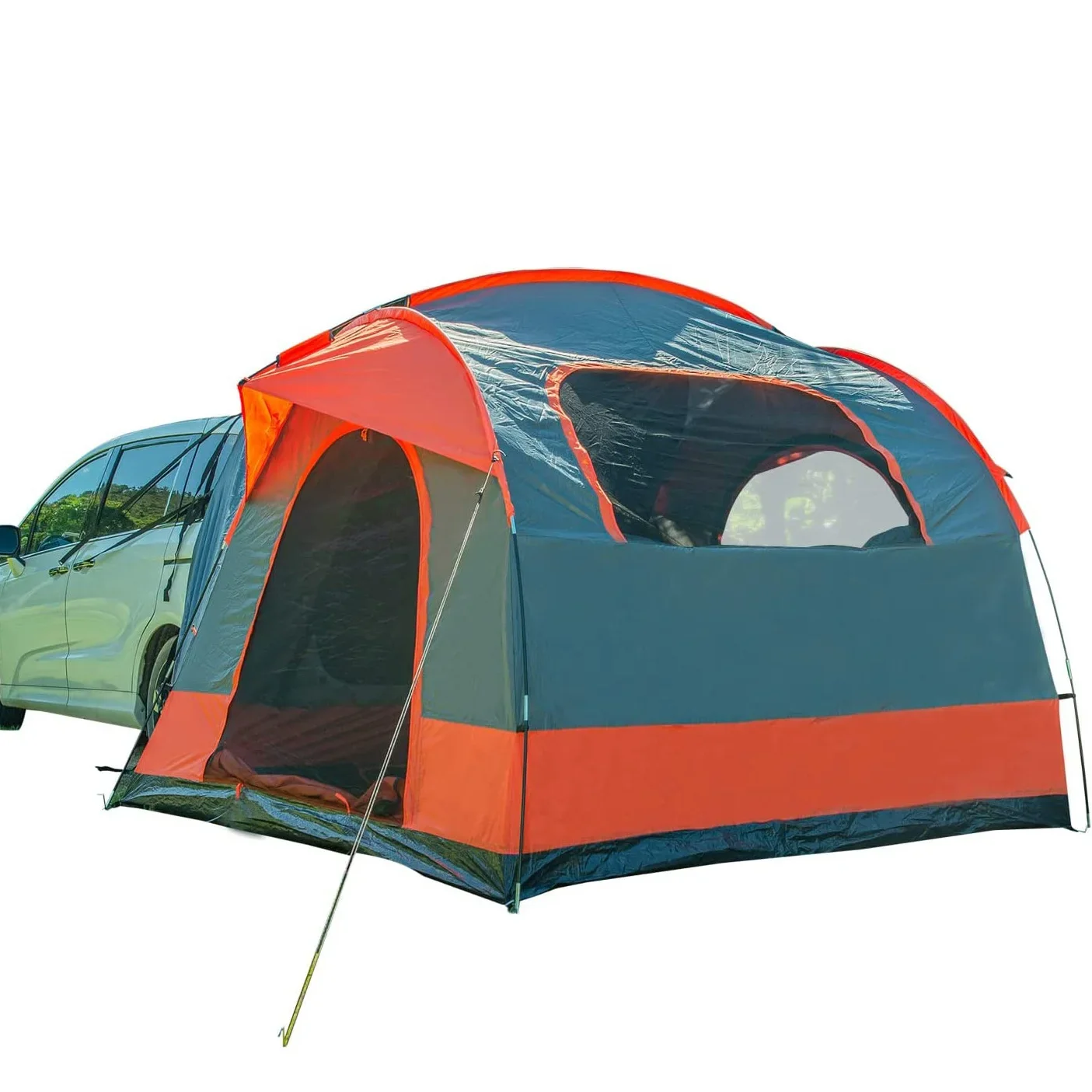 Tent canopy, outdoor beach camping, roof, rear trunk extension, rear tent, sun and rain protection tunnel tent