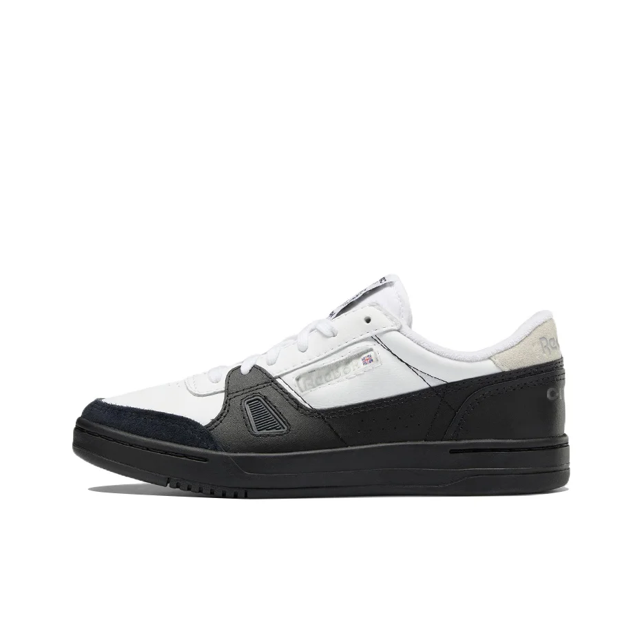 POIZON Reebok Lt Court Cozy Tênis de skate resistente ao desgaste unissex branco preto