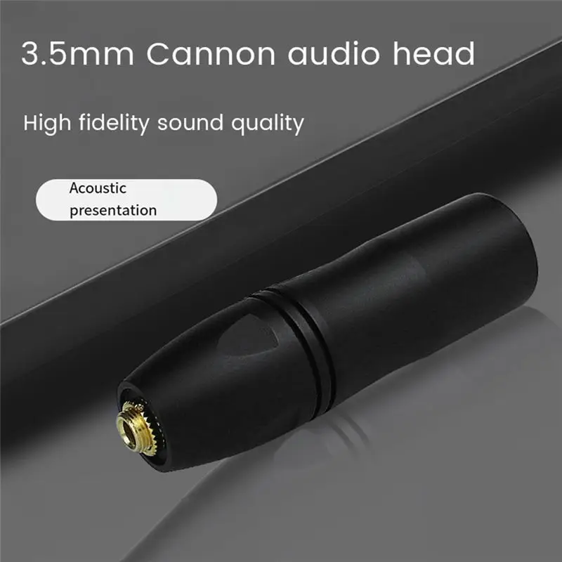 AA60 3.5mm TRS Female to Male XLR Balanced Audio Adapter, 48V Phantom Power to Plug-in Power Converter for Lavalier Mic