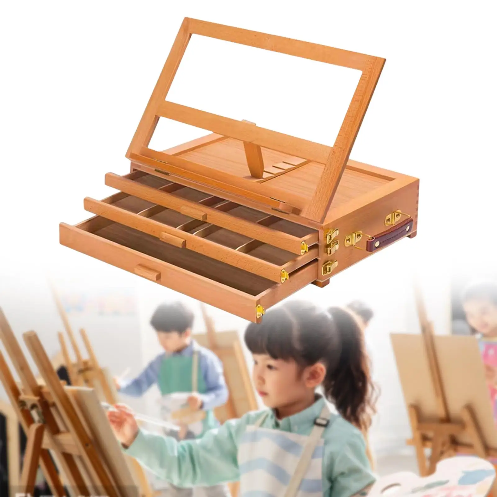 

Desktop Easel Art Student Sketch Stand Multifunction with Storage Adjustable Drawing Painting Stand Painting Easel for Adults