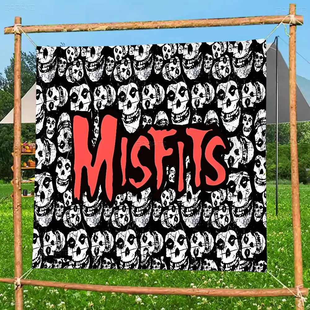 Band M-Misfits Printed Large Flag Art Science Fiction Room Home Decor Decor Banner