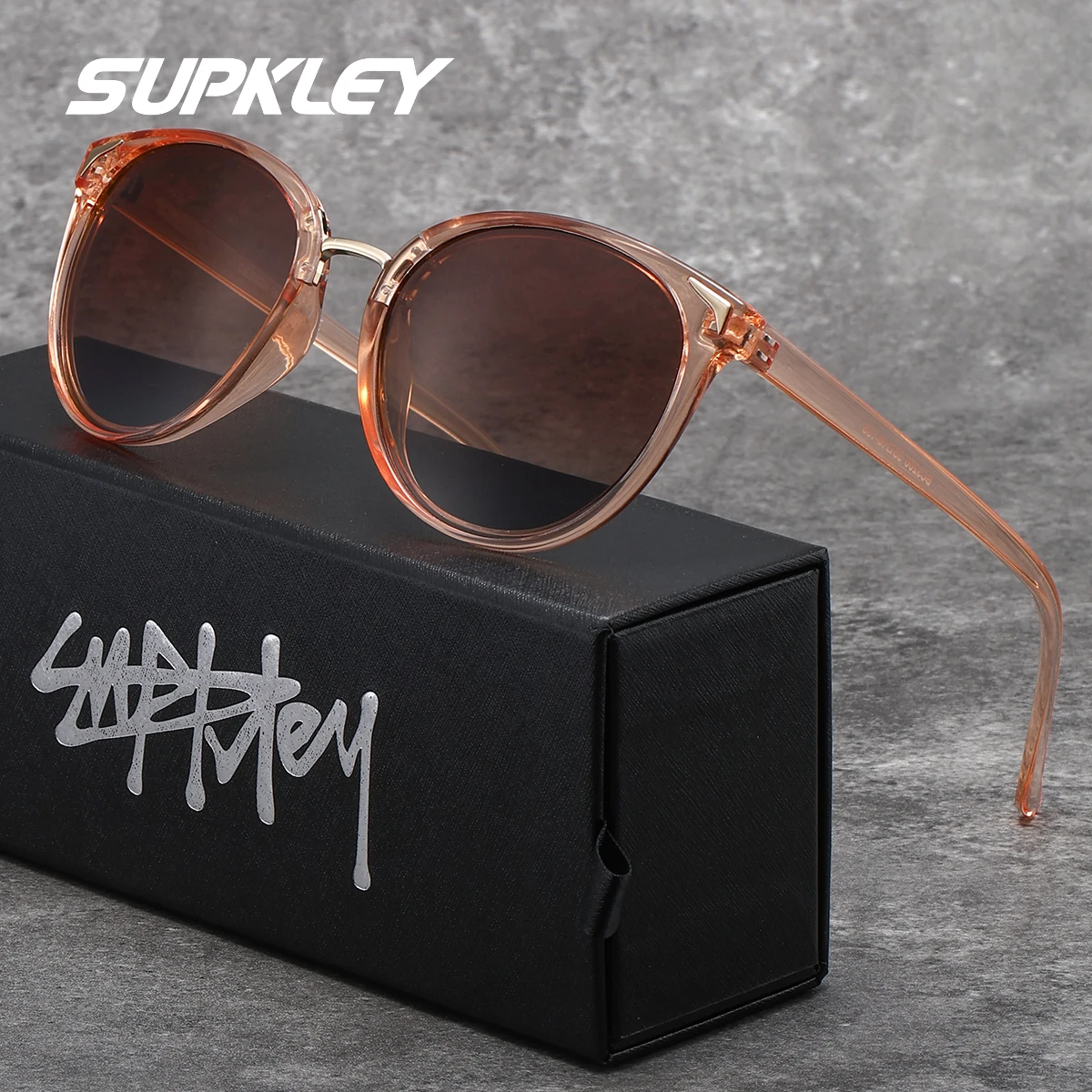 نظارات شمسية مستقطبة عصرية للنساء من SUPKLEY بإطار عين القطة لقضاء العطلات والربيع والجري وتسلق الجبال نظارات شمسية للرجال للقيادة