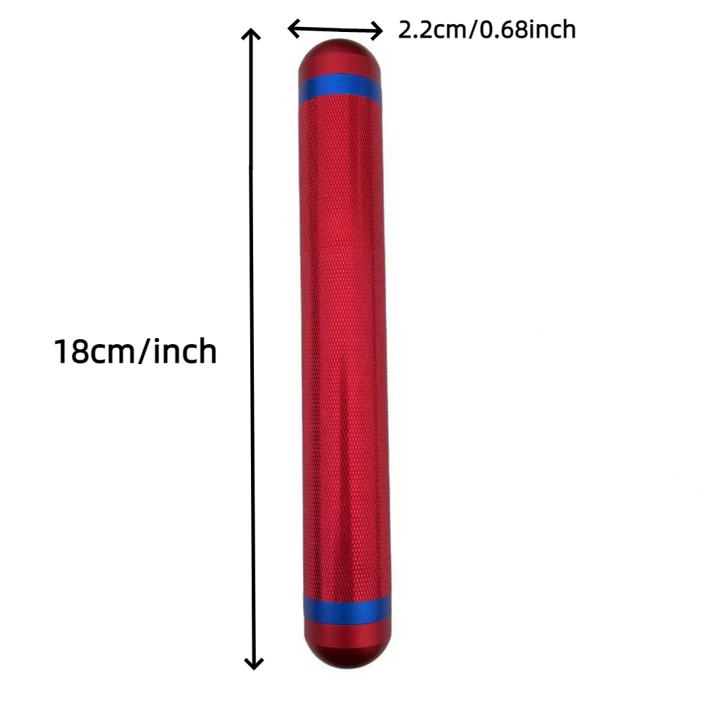 Metal Cigar Tube for Cigarettes, Moisture-Proof, Anti-Fall Sealed Tube, Large Size, Red Color, 1Pc