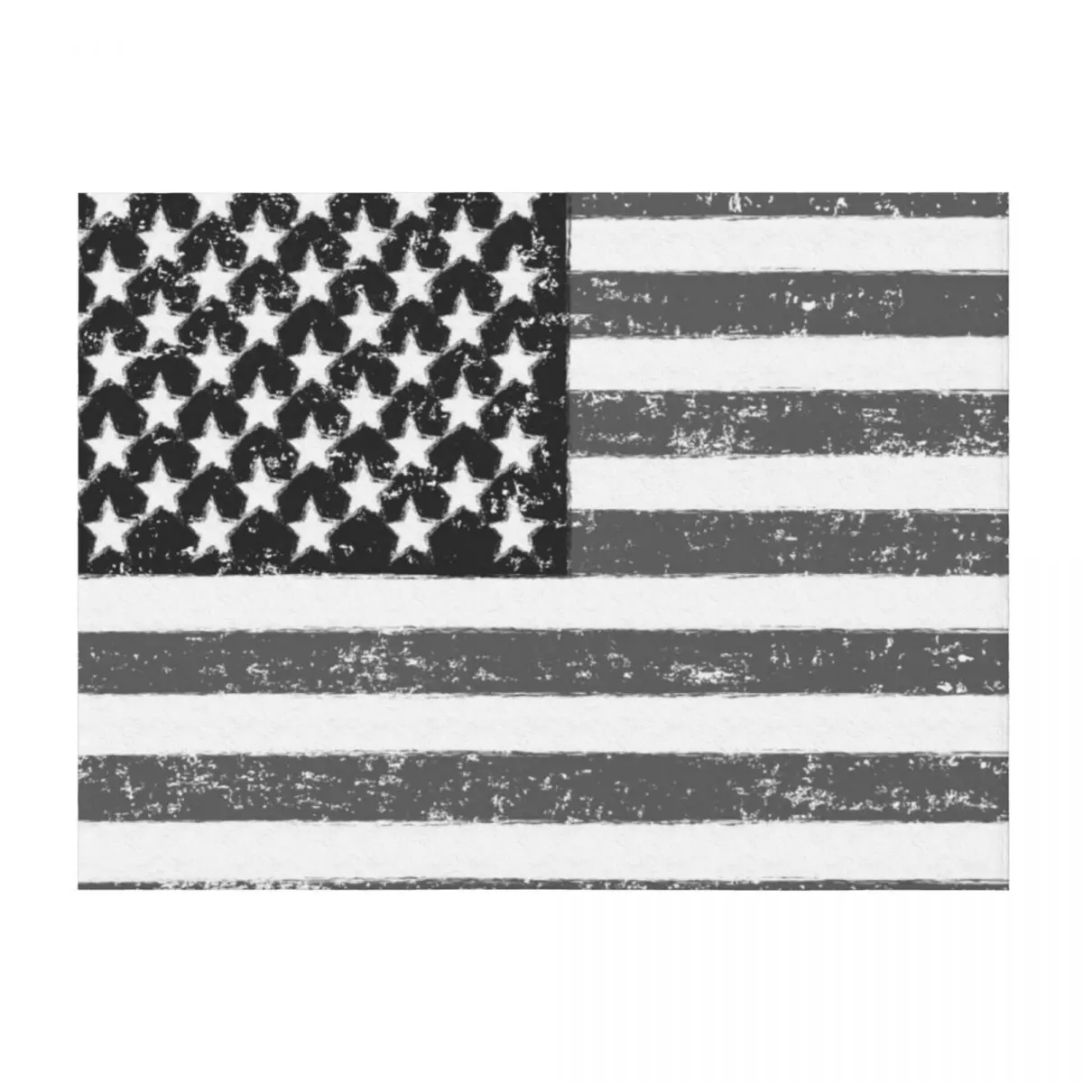 

American Flag - Black And White USA Vintage Retro Style Throw Blanket valentine gift ideas Beach Summer Blankets