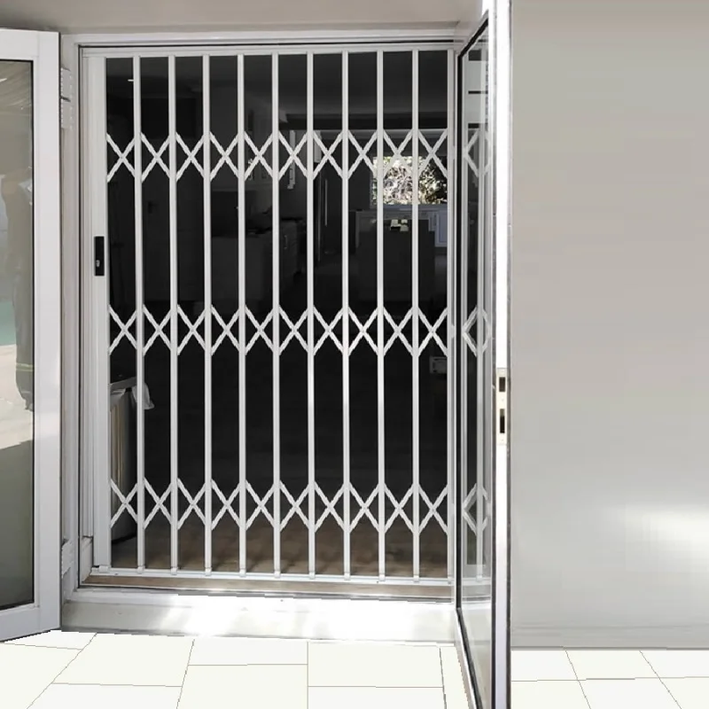 custom.X EXPANDING Retractable Fence Extendable Security Gate Stainless Rustproof Steel Metal Grill Sliding Door Window Collapsi