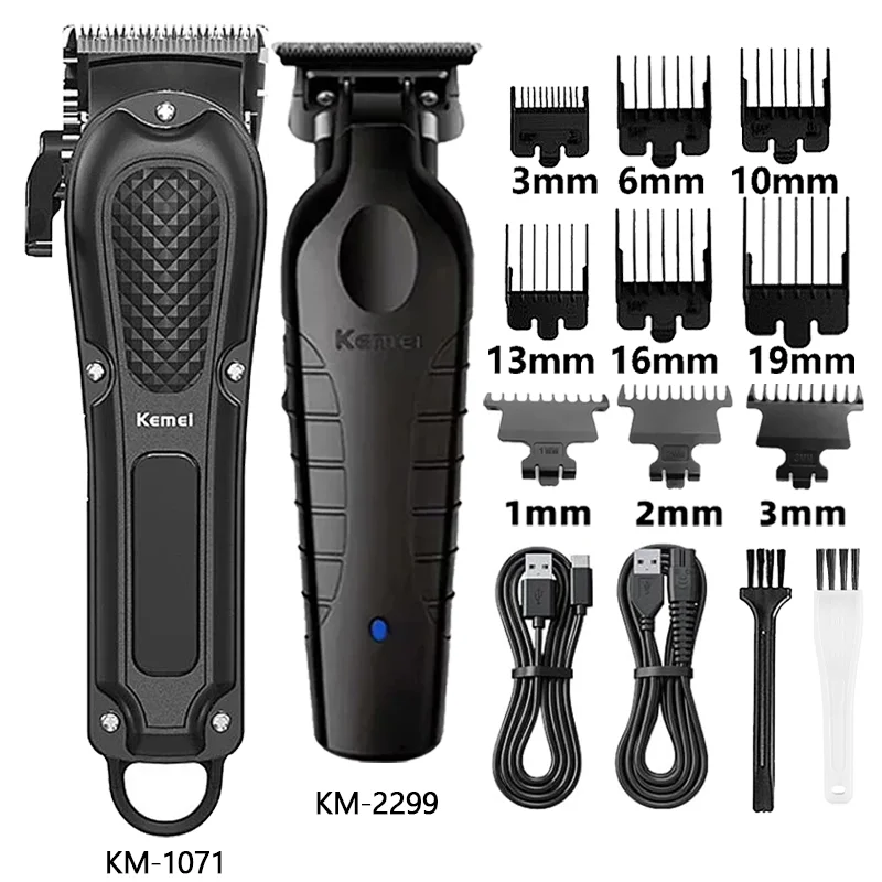 

Машинка для стрижки волос Kemei Km-1071 Km-2299 Km-2024 USB перезаряжаемый беспроводной триммер для бороды мощные электрические машинки для стрижки волос для мужчин