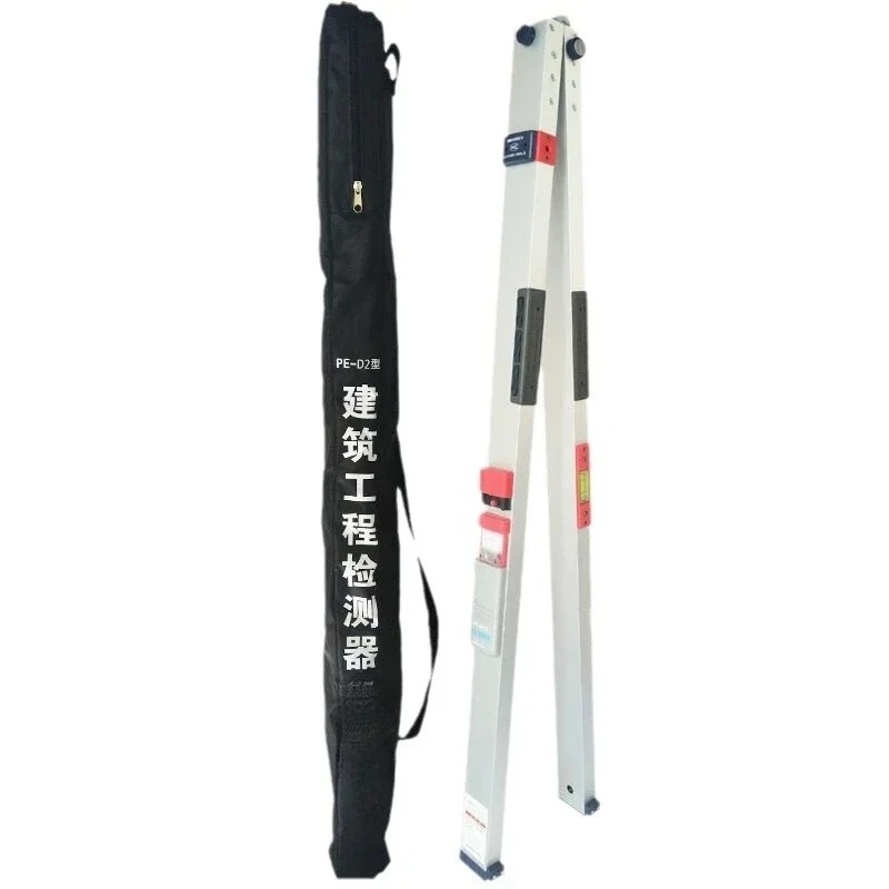 2 meters project vertical flatness detection ruler folding horizontal ruler house inspection tool set empty drum hammer