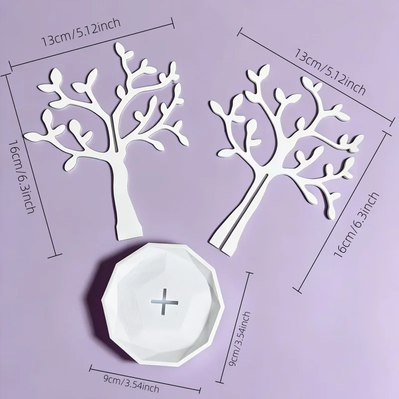 1Pcs Tree‑Shaped Jewelry Rack Stand Jewelry Tray Earrings Necklaces Rings Bracelet Watch Display Organizer Storage Holder Gifts view 6