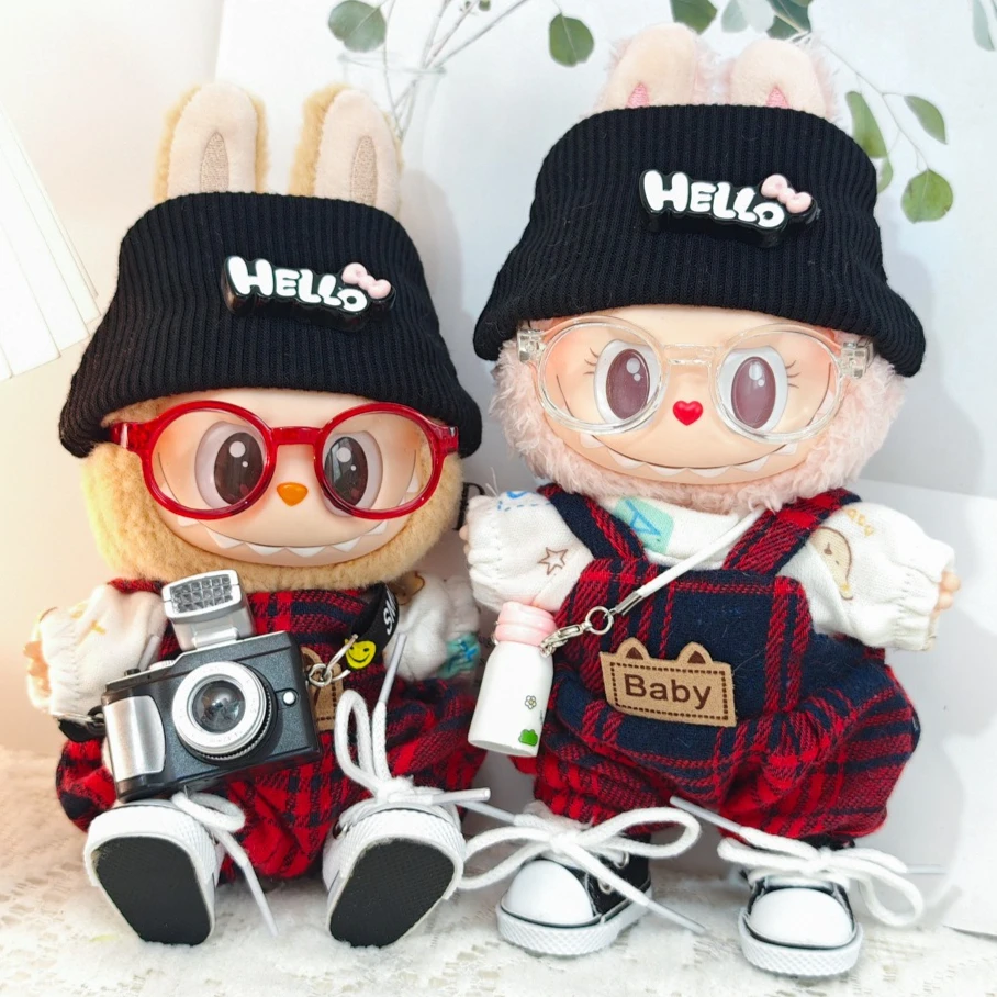 

Для 17 см Labubu Idol V1 V2 модная мини-кукла, одежда, аксессуары, стильная одежда, спортивный костюм для отдыха, одежда в подарок