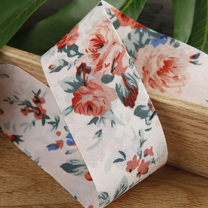 10 Yards 40MM Double-sided Flower Ribbon DIY Handmade Material Headwear For Hair Bows Clothing Shoes Hats Accessories Home Belt