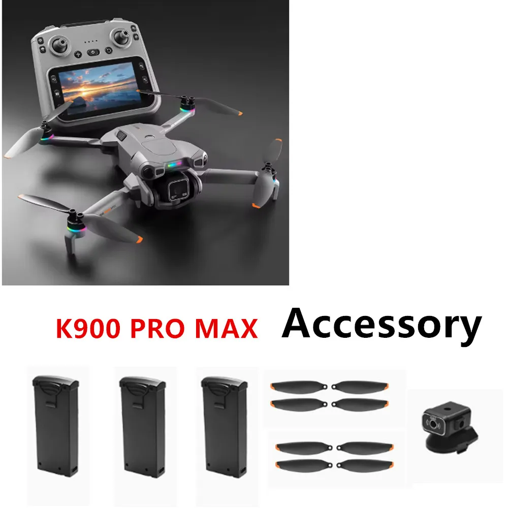 Batterie de drone K900 PRO MAX, pièce de rechange originale, 3.7v 1800mAh / Lame d'hélice / Pour pièces de drone K900 MAX