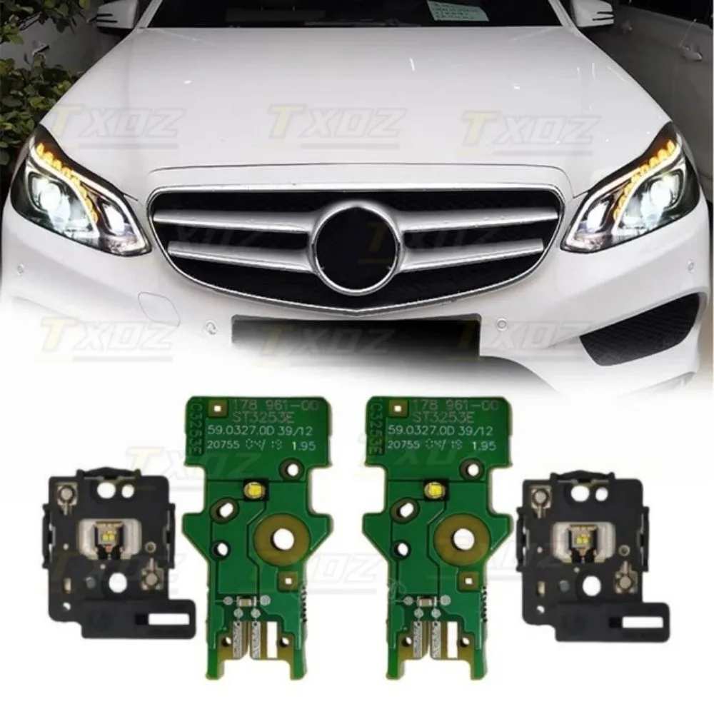 

Белые дневные ходовые огни DRL Светодиодные панели для Mercedes W212 E Class E300 E400 Светодиодная интеллектуальная система освещения Фара