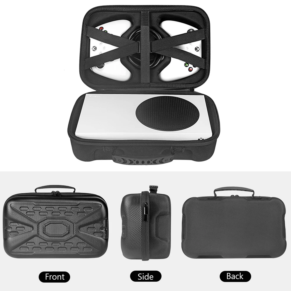 

Жесткий чехол для игровой консоли Xbox Series S, сумка для хранения, дорожный чехол для беспроводных контроллеров и аксессуаров