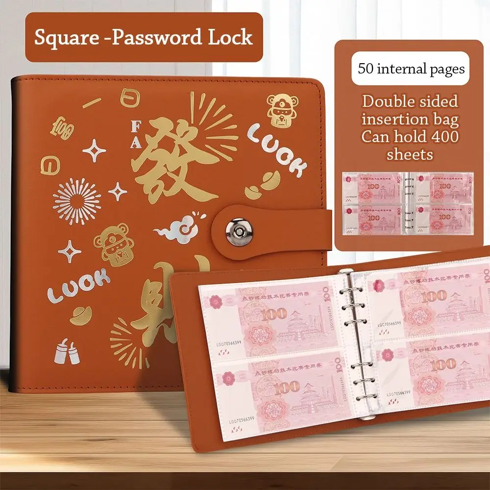 Get Rich Overnight 100 Envelopes Money Saving Challenge Save Money PU Savings Binder Reusable Portable