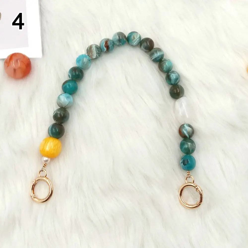 

Exquisite Retro Handbag Chain Colorful Resin Bags Belt Replaceable Extension Bead Chain Phone Case Accessories