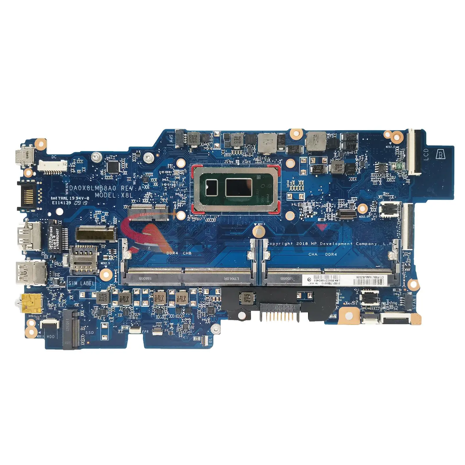 Laptop Motherboard For HP Probook 430 G7 X8M-6L L77217-601 L77221-601 DA0X8LMB8D0 Computer Mainboard CPU I3 I5 I7 10th Gen