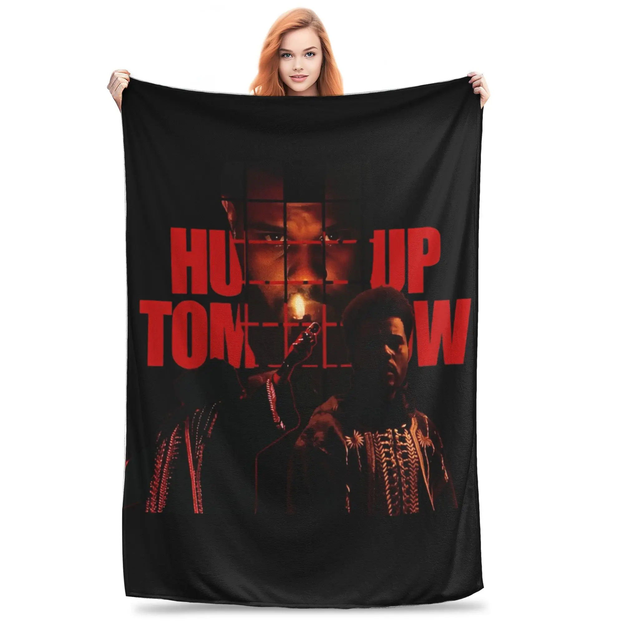 Couverture polaire The Weeknds, voulait demain, Album drôle, pour canapé, literie, salon, couvre-lit 150x125cm