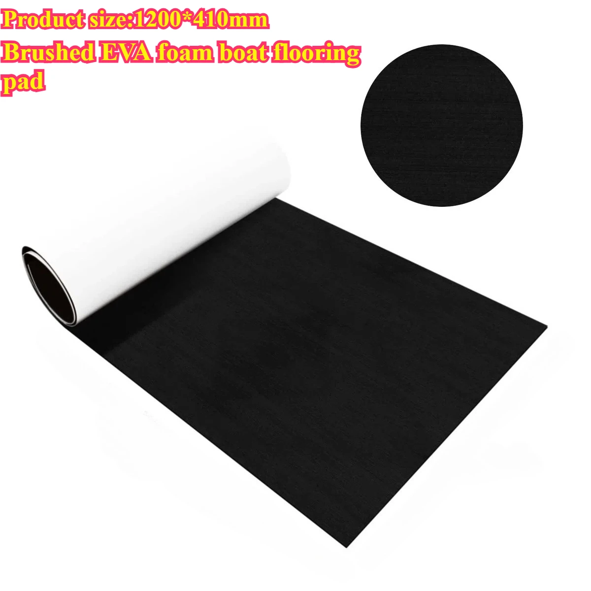 

1200x410mmx5mm Brushed EVA Foam Boat Flooring Pad Non-Slip Marine Deck Mat Boats Yachts Faux Teak Decking Sheet Pad Accessories