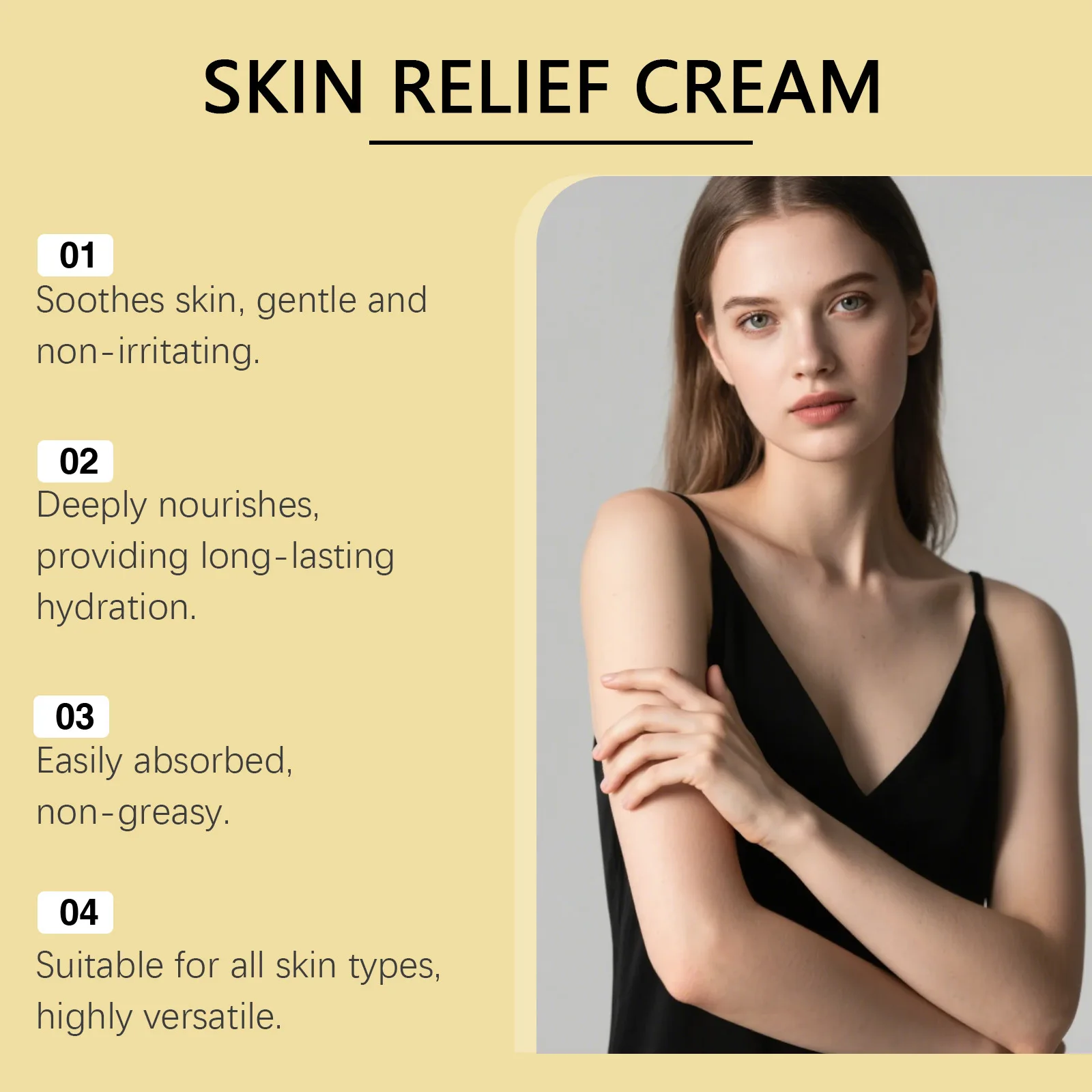 XIMONTH كريم العناية بالبشرة مغذي الجسم الترطيب العميق تحسين خشونة تقليص المسام سطع البشرة كريم ترطيب البشرة #4