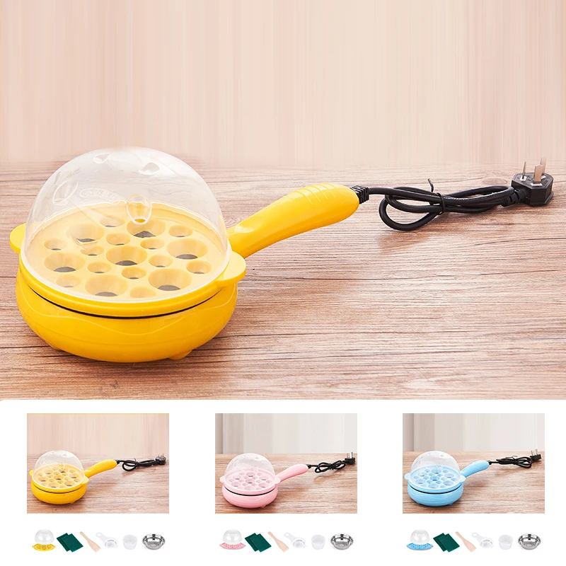 

Multifunctional 2 in 1 Egg Cooker Non Stick Egg Frying Pan Egg Boiler Automatic Off Egg Boiler Machine for Home Dormitory