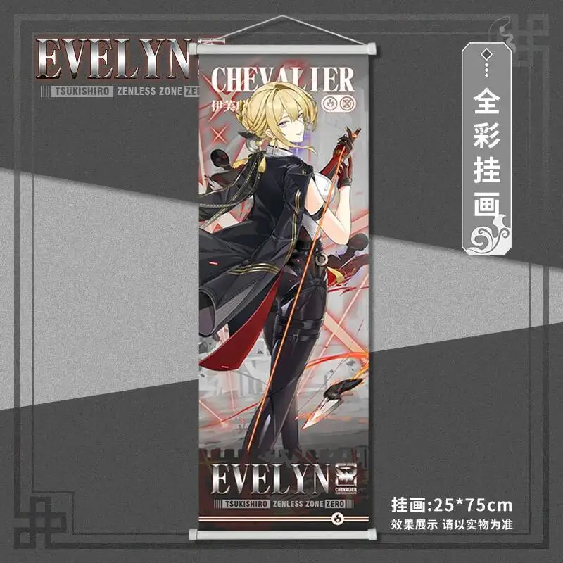 

Anime GAME Zenless Zone Zero Evelyn Chevalier Scroll Canvas Hanging Painting Home Decor Anime Poster Wall Art Room Decoration