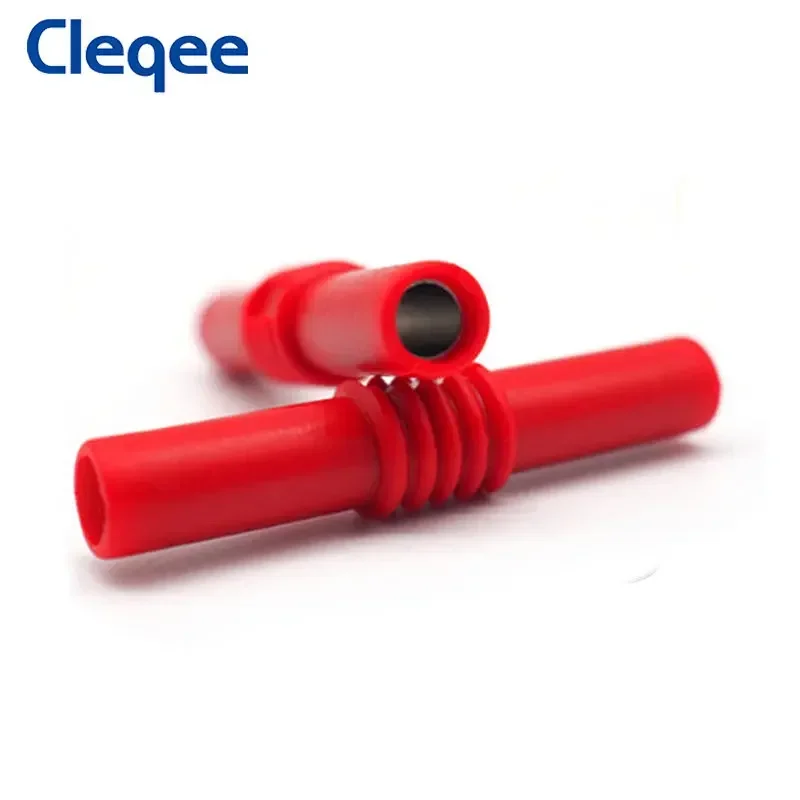 Cleqee P7023 4mm Banana Socket Female Adapter Extension Insulated Banana Plug Coupler Female to Female Connector